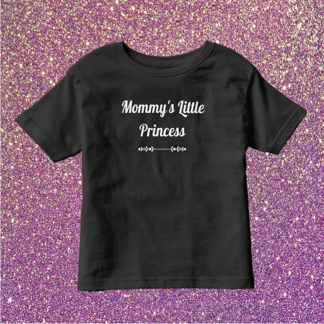 T-shirt Pour Les Tous Petits Chic Black and White Maman's Little Princess (Créateur téléchargé)