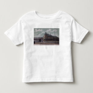 T-shirt Pour Les Tous Petits Chicago et gare ferroviaire du nord-ouest