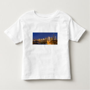 T-shirt Pour Les Tous Petits Chicago (Illinois), photo de la ligne aérienne de