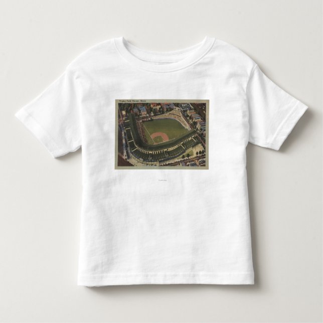 T-shirt Pour Les Tous Petits Chicago, l'Illinois - Wrigley mettent en place CUB (Devant)