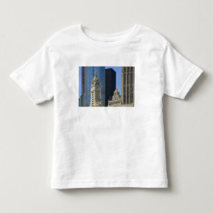 T-shirt Pour Les Tous Petits Chicago, Wrigley Building avec Trump Hotel &
