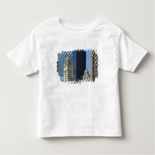 T-shirt Pour Les Tous Petits Chicago, Wrigley Building avec Trump Hotel &