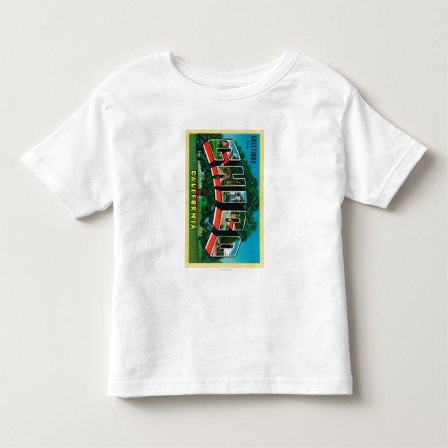 T-shirt Pour Les Tous Petits Chico, la Californie - grandes scènes de lettre (Devant)