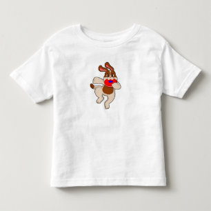 T-shirt Pour Les Tous Petits Chien à jouer