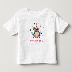T-shirt Pour Les Tous Petits Chien arc-en-ciel de Unicorne