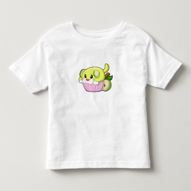 T-shirt Pour Les Tous Petits Chien avec gâteau (Devant)