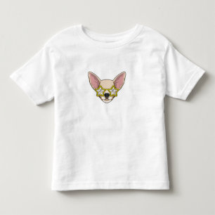 T-shirt Pour Les Tous Petits Chien avec lunettes de soleil