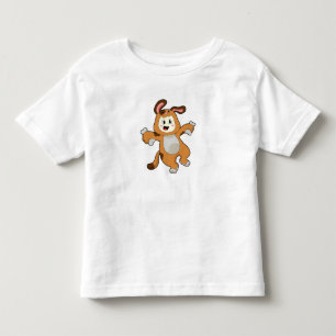 T-shirt Pour Les Tous Petits Chien avec os comme lapin