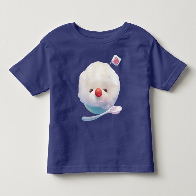 T-shirt Pour Les Tous Petits Chien de glace rasé mignon (Devant)