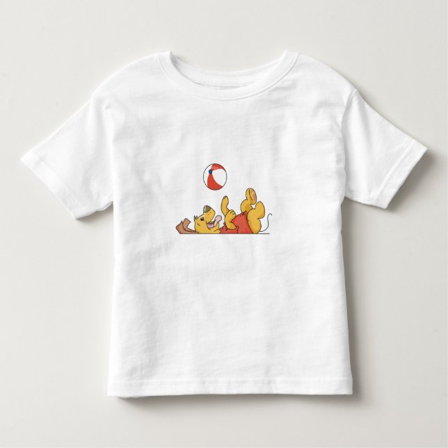 T-shirt Pour Les Tous Petits Chien jouant avec la boule (Devant)
