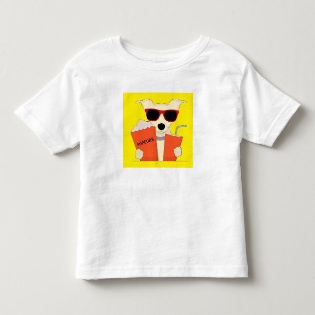 T-shirt Pour Les Tous Petits chien pop (Devant)