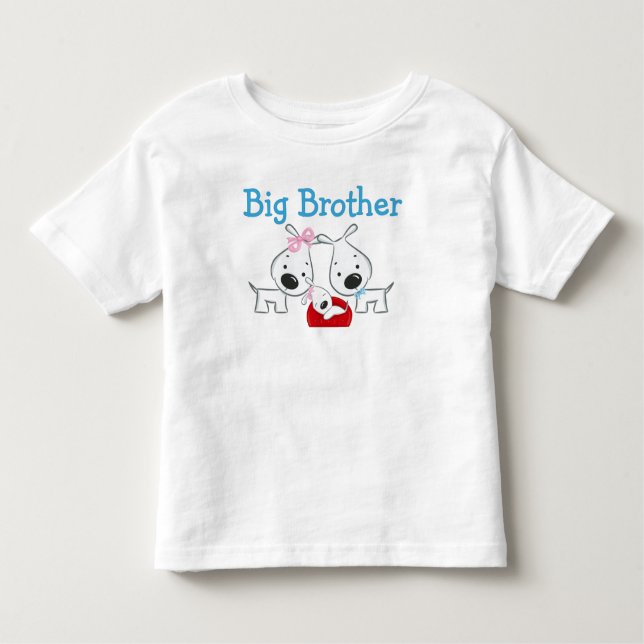 T-shirt Pour Les Tous Petits Chiens Big Brother (Devant)