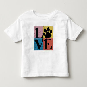 T-shirt Pour Les Tous Petits Chiens Paw Love