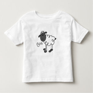 T-shirt Pour Les Tous Petits Chiffre mouton de bâton