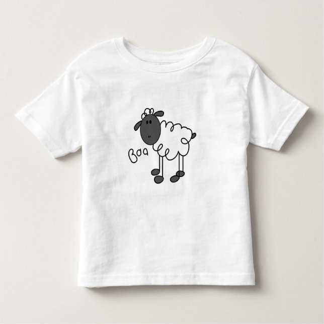 T-shirt Pour Les Tous Petits Chiffre mouton de bâton (Devant)