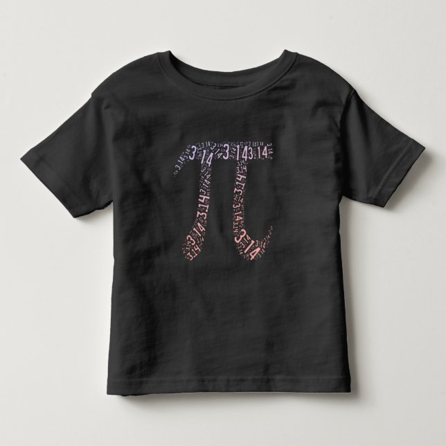 T-shirt Pour Les Tous Petits Chiffres mathématiques des symboles Pi de dégradé  (Devant)