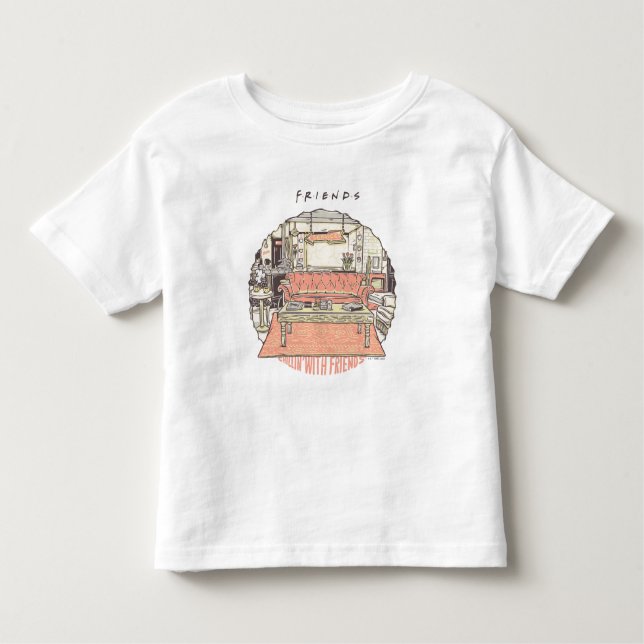 T-shirt Pour Les Tous Petits Chillin' with AMRIENDS™ Cartoon 2 (Devant)