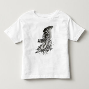 T-shirt Pour Les Tous Petits Chine Dragon, noir et blanc Design en Tattoostyl