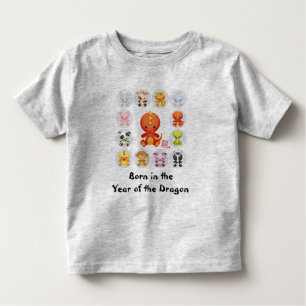 T-shirt Pour Les Tous Petits Chinois nés dans l'année du dragon