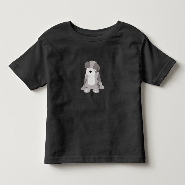 T-shirt Pour Les Tous Petits Chiot endormi (Devant)