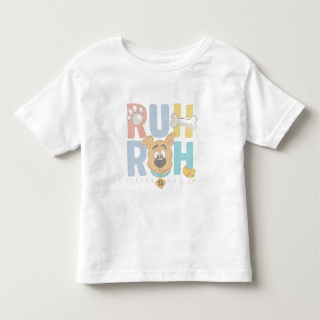 T-shirt Pour Les Tous Petits Chiot Scooby-Doo "Ruh Roh" (Devant)