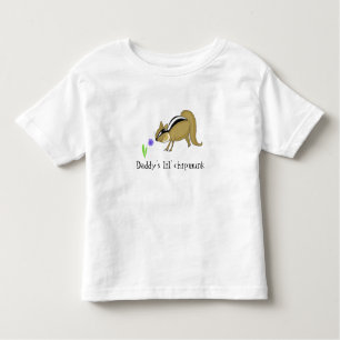 T-shirt Pour Les Tous Petits Chipmunk avec Fleur et dire