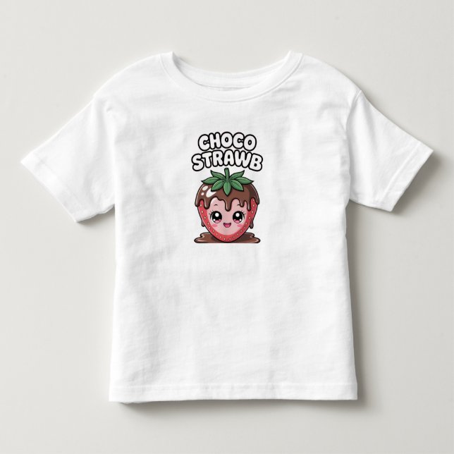 T-SHIRT POUR LES TOUS PETITS CHOCO FRAISE (Devant)