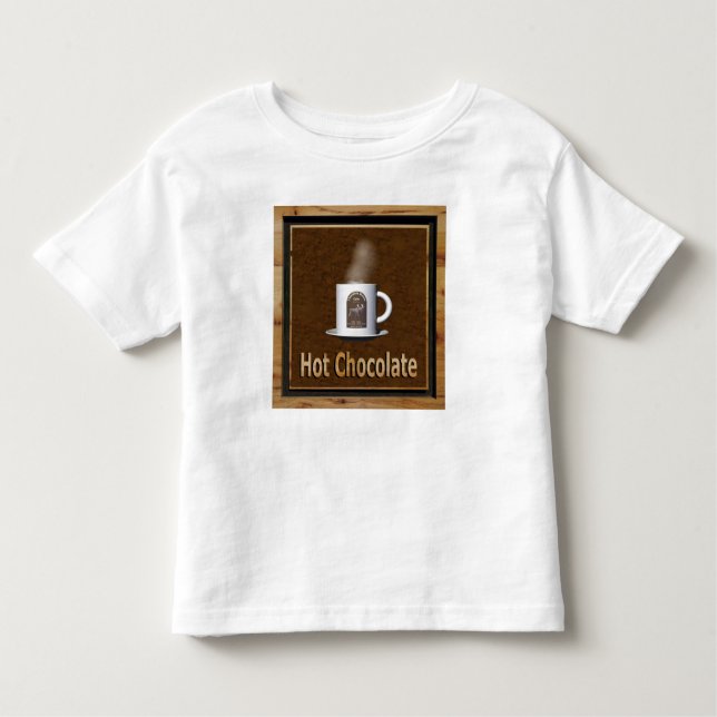 T-shirt Pour Les Tous Petits Chocolat chaud (Devant)