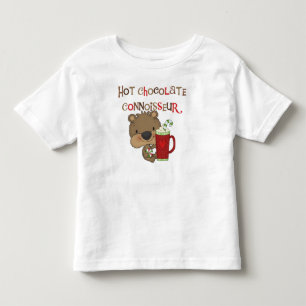 T-shirt Pour Les Tous Petits Chocolat chaud Connoisseur Garçon Ours
