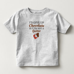 T-shirt Pour Les Tous Petits Chocolate Lover I'd Give Up Chocolate
