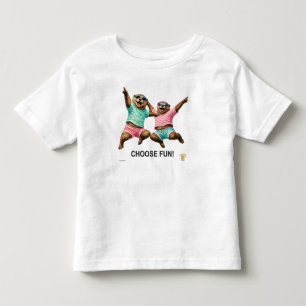 T-shirt Pour Les Tous Petits Choisissez le duo de loutres amusantes
