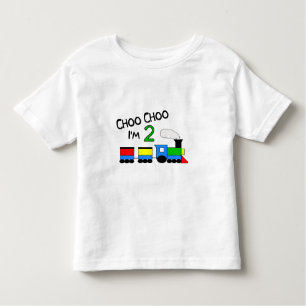 T-shirt Pour Les Tous Petits Choo Choo j'ai 2 ans !  Avec le TRAIN