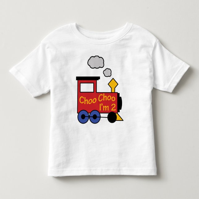 T-shirt Pour Les Tous Petits Choo Choo Je suis deux (Devant)