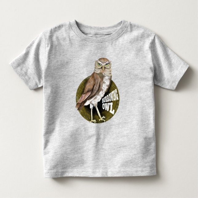 T-shirt Pour Les Tous Petits Chouette brulante (Devant)