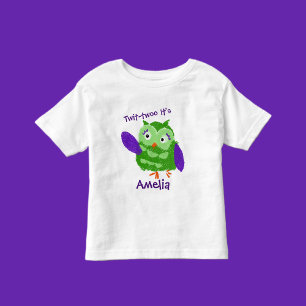 T-shirt Pour Les Tous Petits Chouette Cute personnalisée