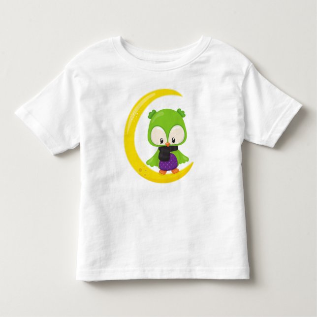 T-shirt Pour Les Tous Petits Chouette d'Halloween, Chouette mignonne, Chouette  (Devant)
