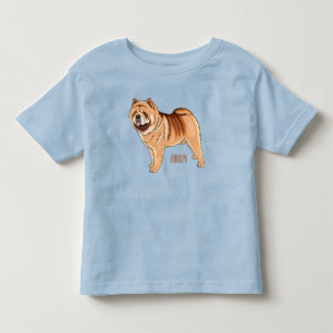 T-shirt Pour Les Tous Petits Chow Chow dog cartoon