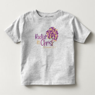T-shirt Pour Les Tous Petits Christian Enraciné Dans Christ Colossiens 2:7 Ajo
