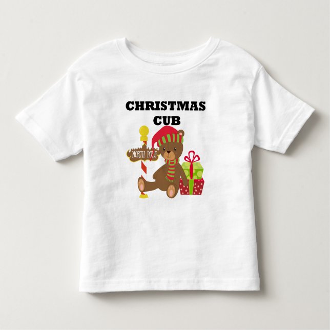 T-shirt Pour Les Tous Petits Christmas Cub Baby (Devant)