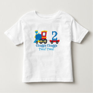 T-shirt Pour Les Tous Petits Chugga Chugga Deux Deux Train Anniversaire
