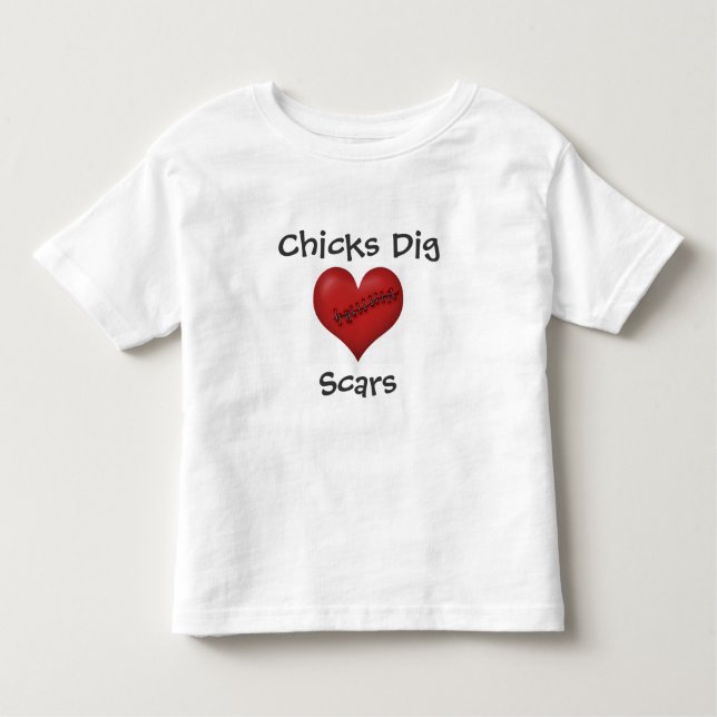 T-shirt Pour Les Tous Petits Cicatrices de fouille de poussins (Devant)