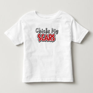 T-shirt Pour Les Tous Petits Cicatrices de fouille de poussins (style C) -