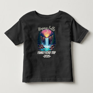 T-shirt Pour Les Tous Petits Circuit routier aux chutes du Niagara pour famille