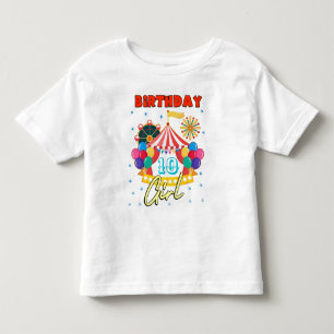 T-shirt Pour Les Tous Petits Cirque Carnaval Fille Thème Personnalisé