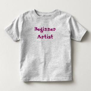 T-shirt Pour Les Tous Petits Citation d'artiste débutant