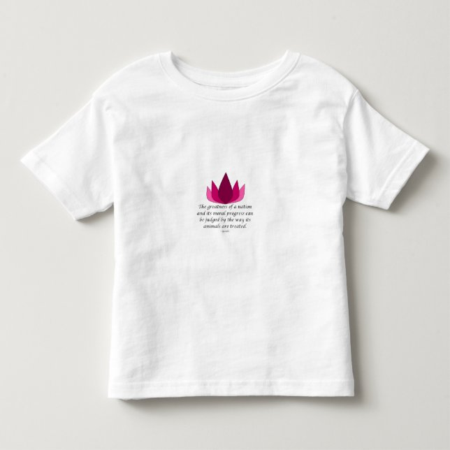 T-shirt Pour Les Tous Petits Citation de Gandhi (Devant)