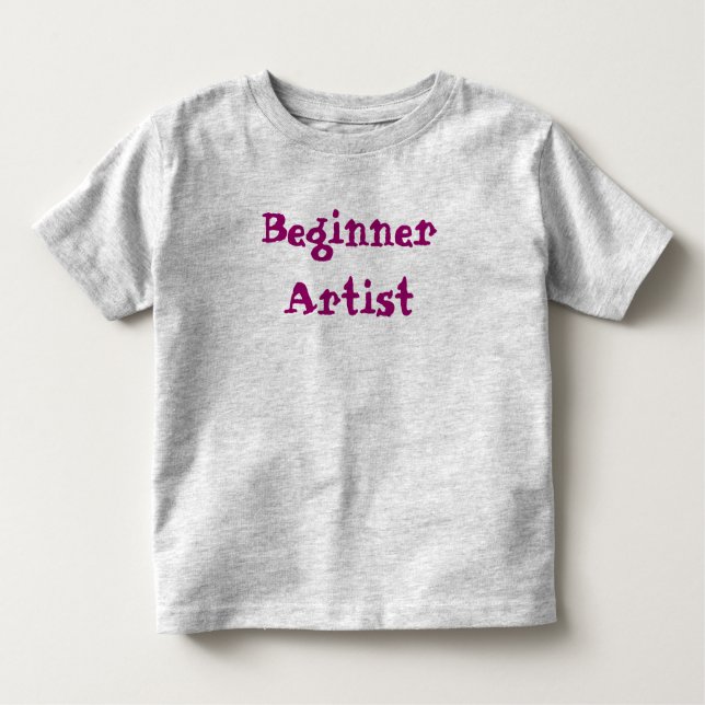 T-shirt Pour Les Tous Petits Citation de l'artiste débutant (Devant)