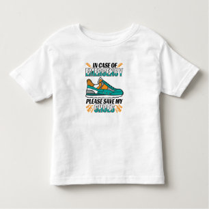 T-shirt Pour Les Tous Petits Citation drôle - Enregistrer mes chaussures