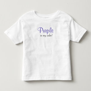 T-shirt Pour Les Tous Petits Citation Purple est ma couleur
