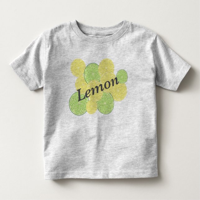 T-shirt Pour Les Tous Petits Citron et citron vert Duo - Fruits frais d'été (Devant)